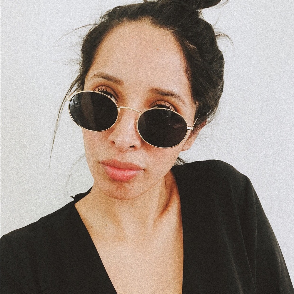 Retro Vintage Oval Frame Sunglasses